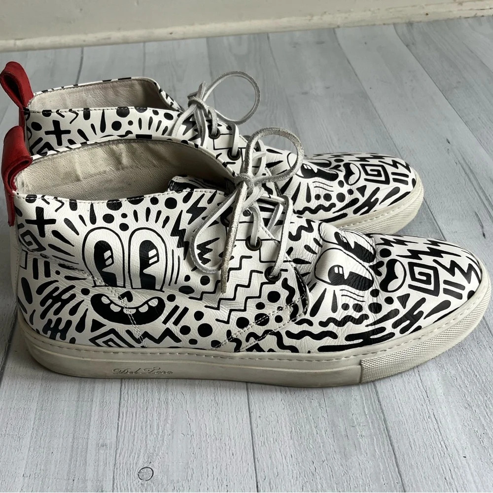 RARE DEL TORO x PEPSI LIVE FOR NOW Eduardo Hattie Graffiti Chukka Sneakers Sz 11 - Picture 5 of 11